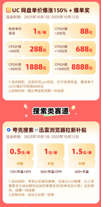 任推邦：国庆活动撒钱啦！六大赛道狂送奖金!-珍珠贝壳